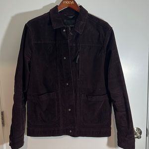 Banana Republic suede corduroy. Maroon. Medium size